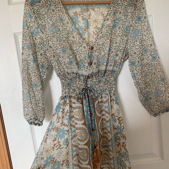 Bohemian Sheet Cover-Up Dress - Picture 4 of 5